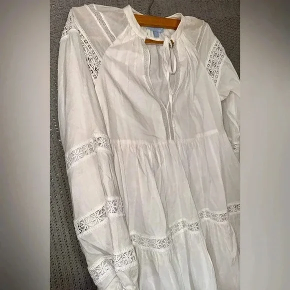 Antonio Melani INA V Neck white dress Size 2 - Picture 3 of 11